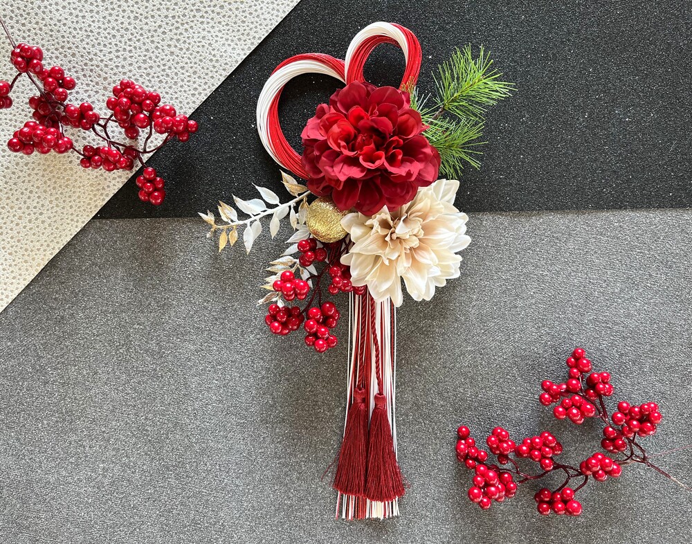 12月クラフトキット「水引お正月しめ飾りキット」