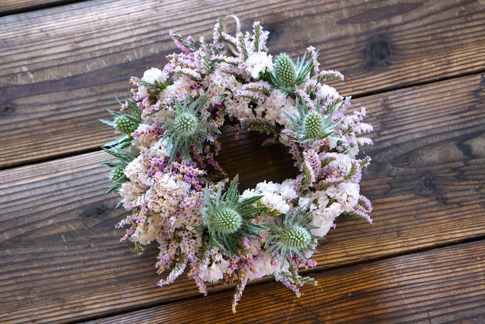 5月徳重クラフトキット「スターチスのリースキット」