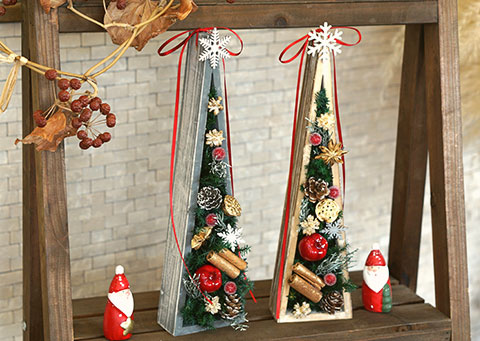 三角バトンのクリスマスツリーキット