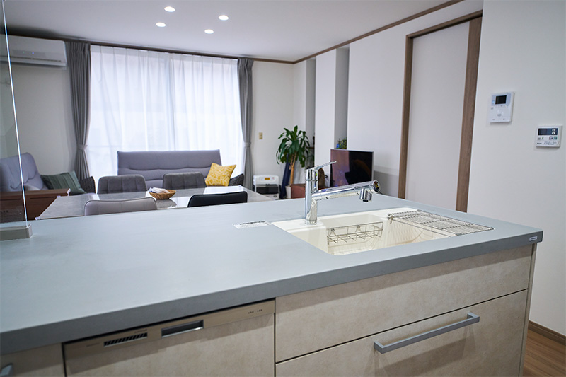 明るいキッチン