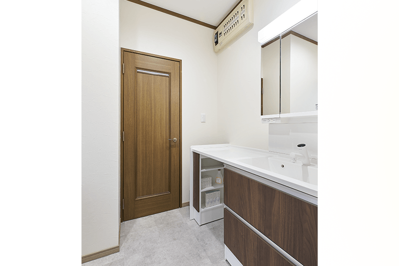 新しくなった洗面台