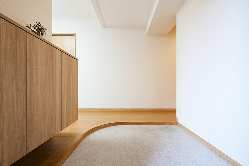 収納たっぷりな玄関