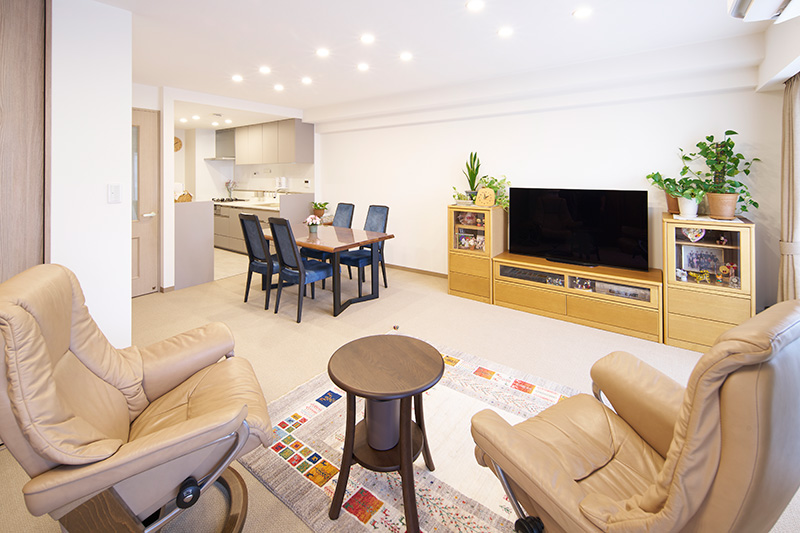 くつろげるリビング