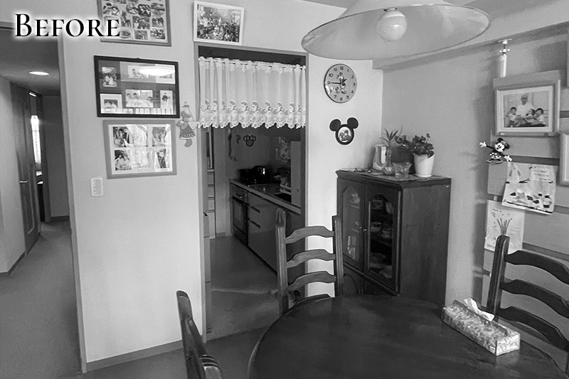 以前は狭かったキッチン