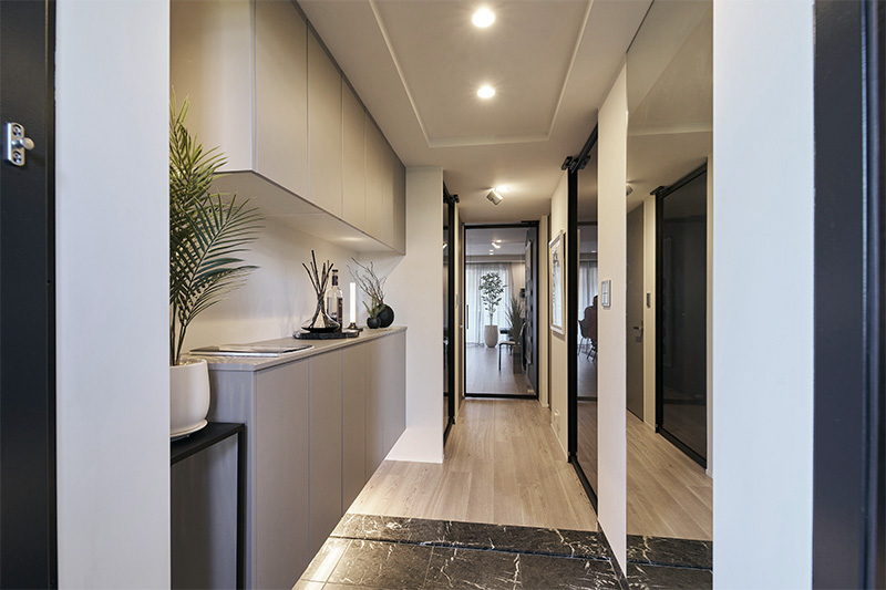 配線が見えないような収納計画