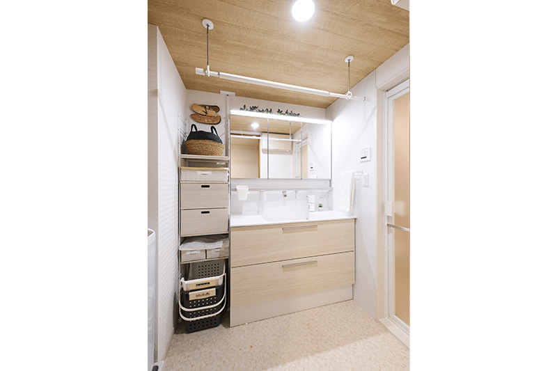 空間を邪魔しない物干し