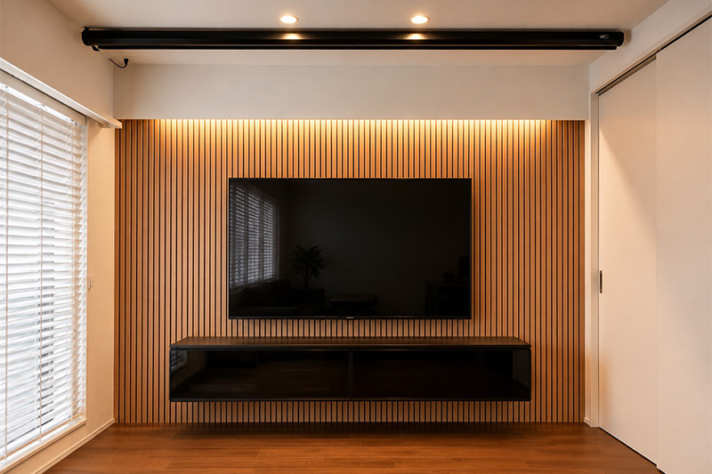 施工後のテレビ