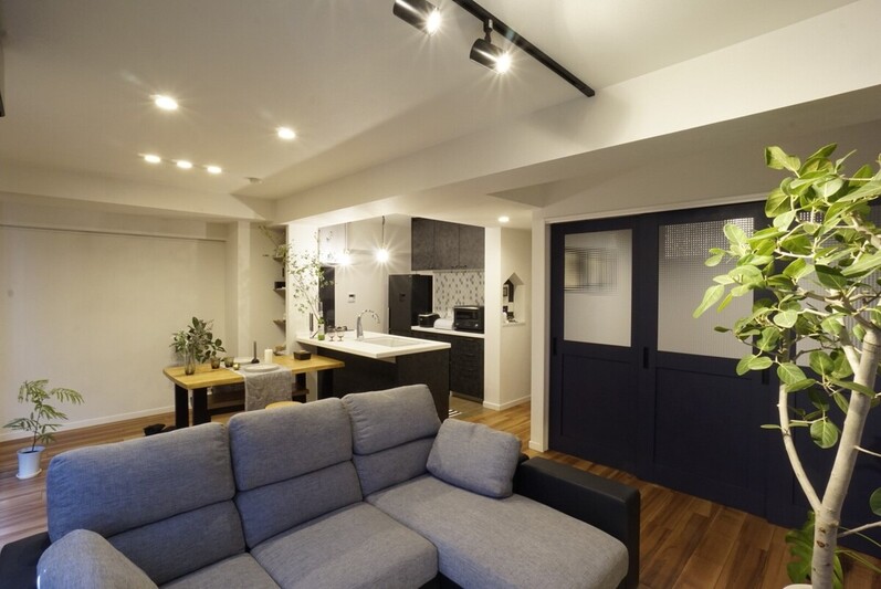 統一感で魅せるLDK空間