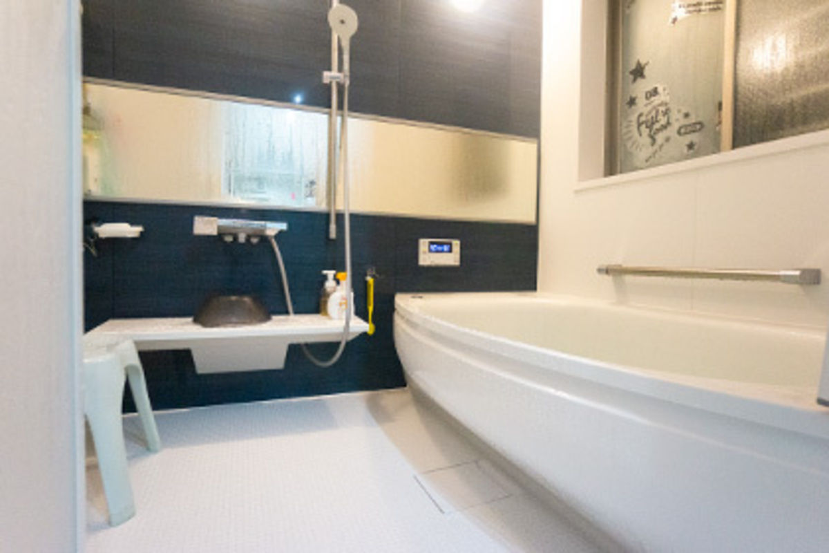 親子で入れる大きな浴槽