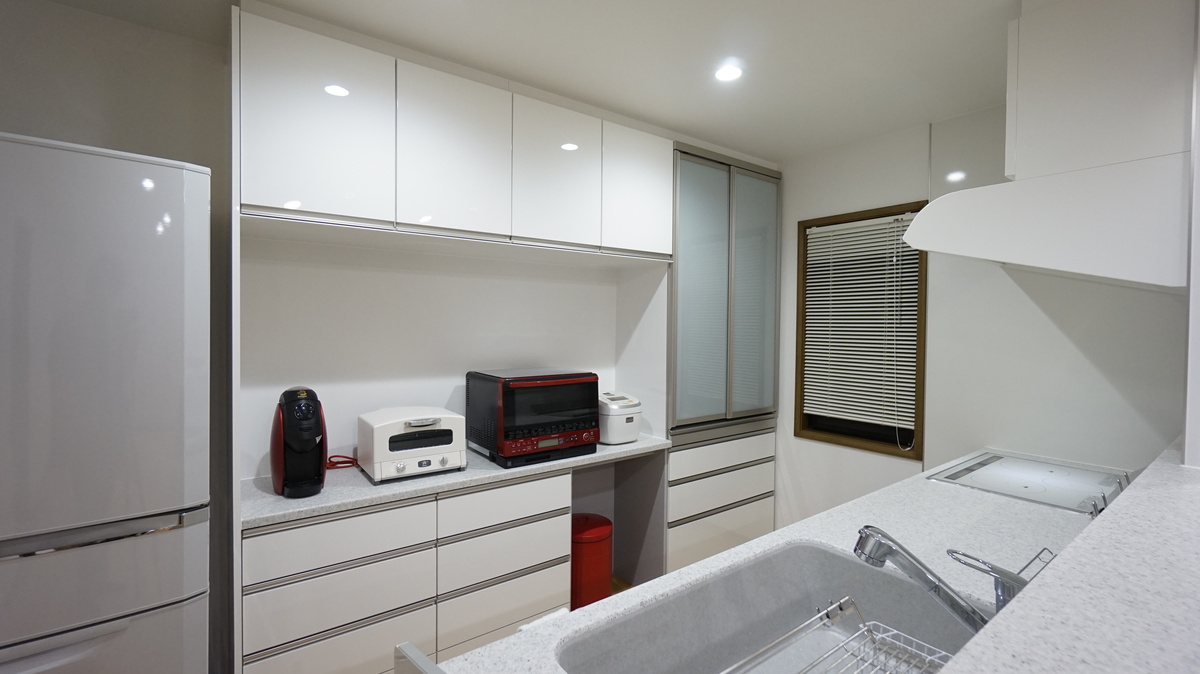 片付けしやすいキッチンスペース