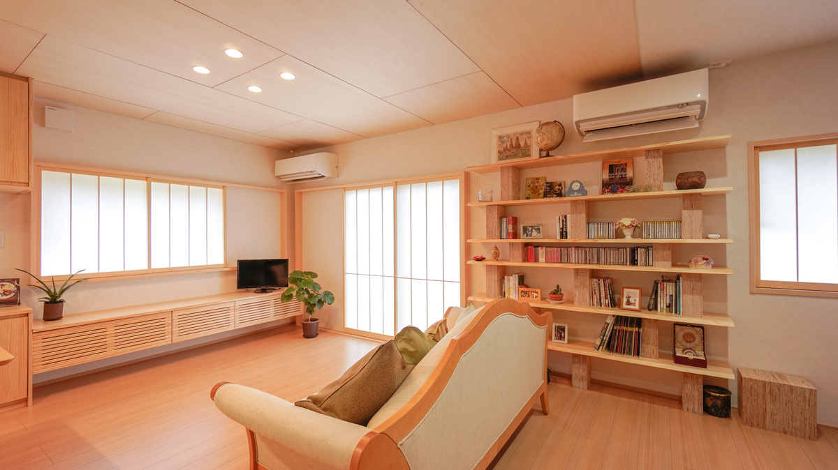 柔らかな光が差す和モダンリビング