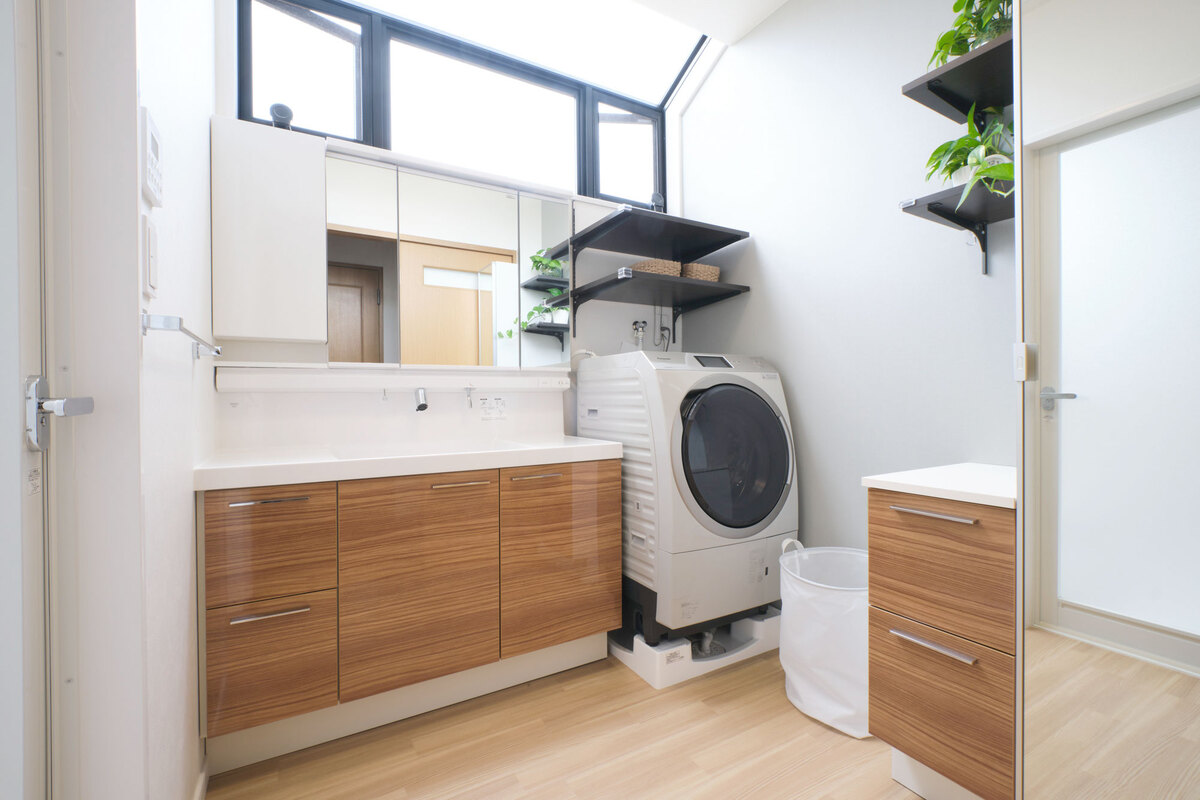 整理しやすい収納豊富な洗面空間