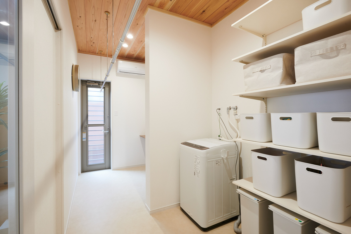 収納上手なランドリースペース