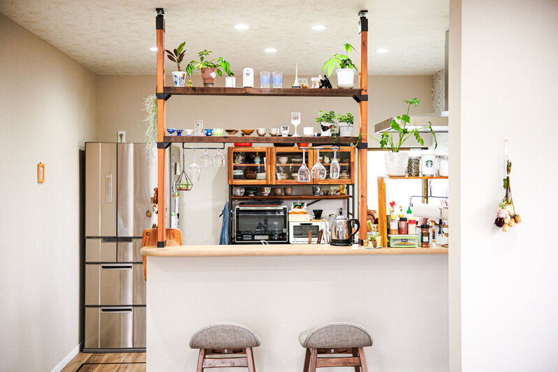 夫婦で楽しむカウンターキッチン