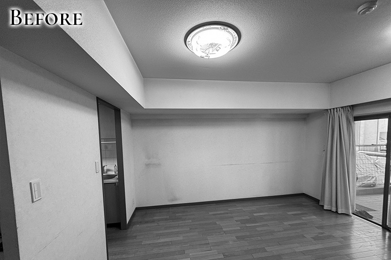 【BEFORE】暗がりを感じる改装前の居間