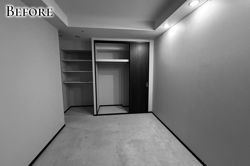 【BEFORE】大きなクローゼットのあった洋室