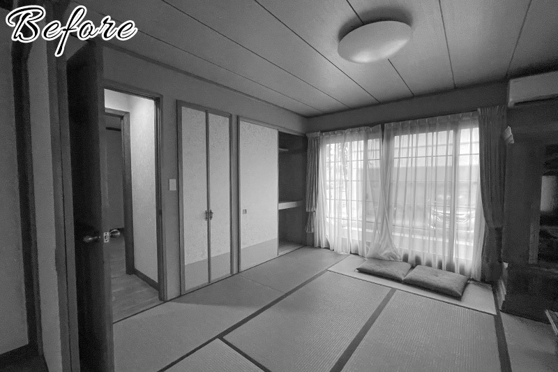 【BEFORE】畳と押し入れがあった以前の和室