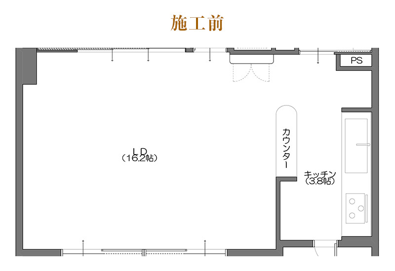 施工前平面図