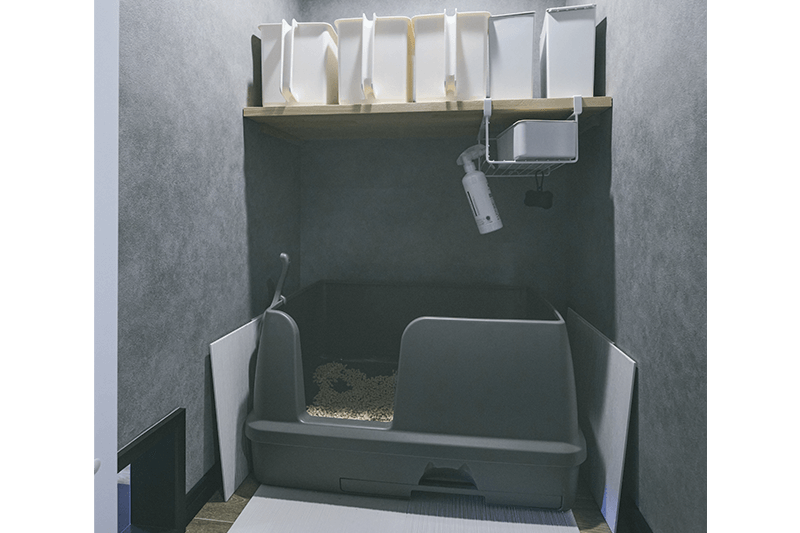 専用の猫トイレ収納スペース