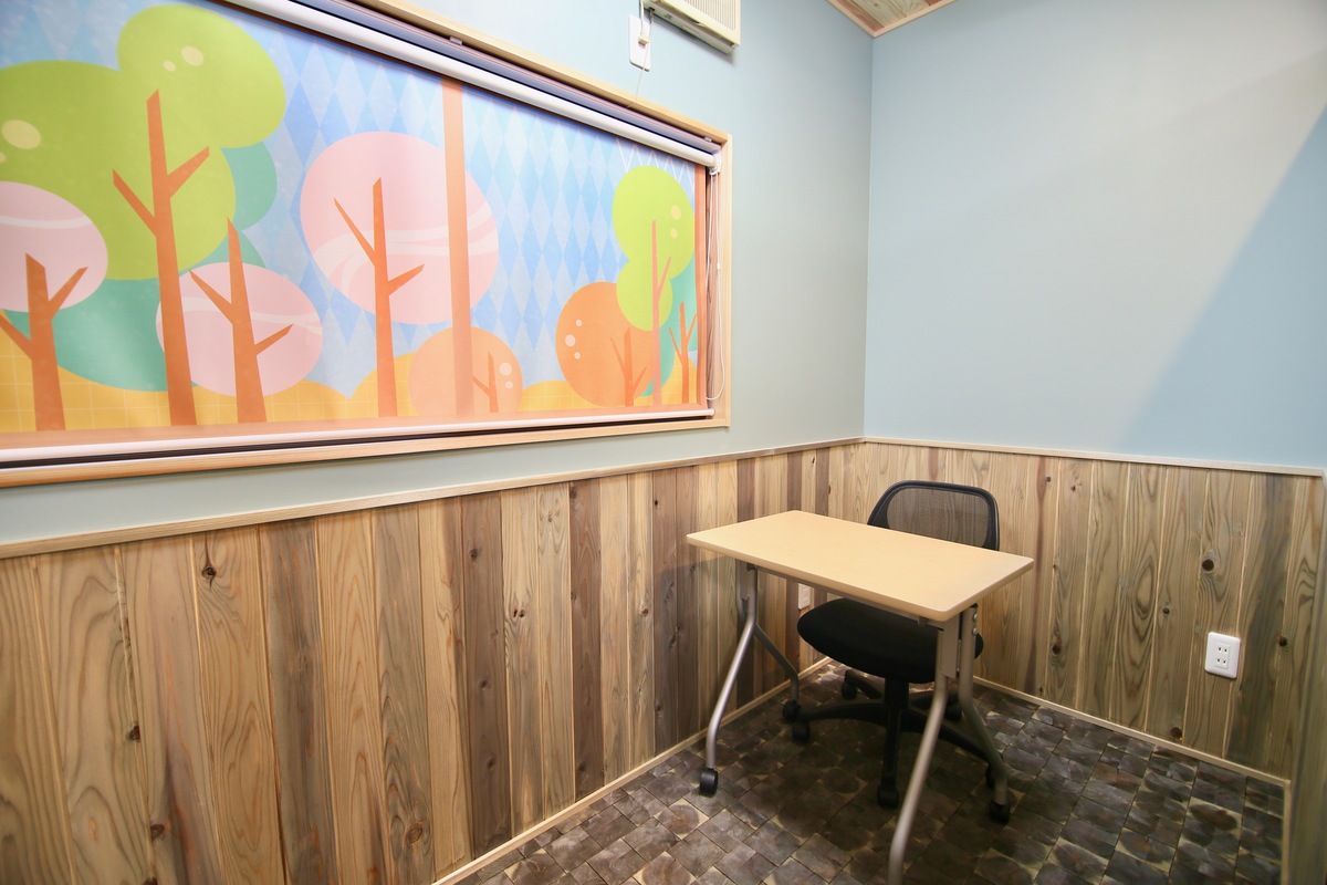 落ち着く個別指導スペース