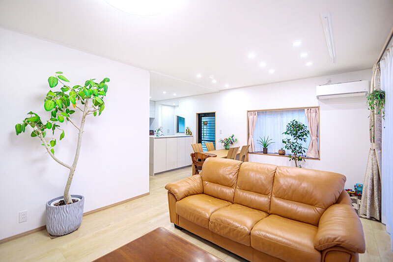 ナチュラルテイストの明るいLDK