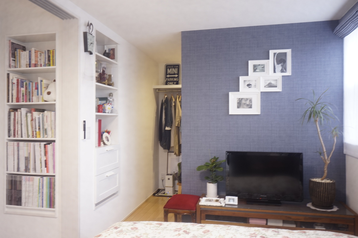 本が収納しやすい落ち着いた空間