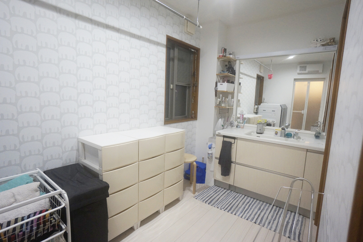 尾張旭市の施工事例　家事がしやすい洗面まわり