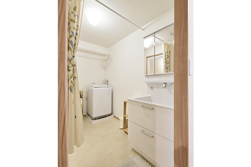 スッキリした洗面所