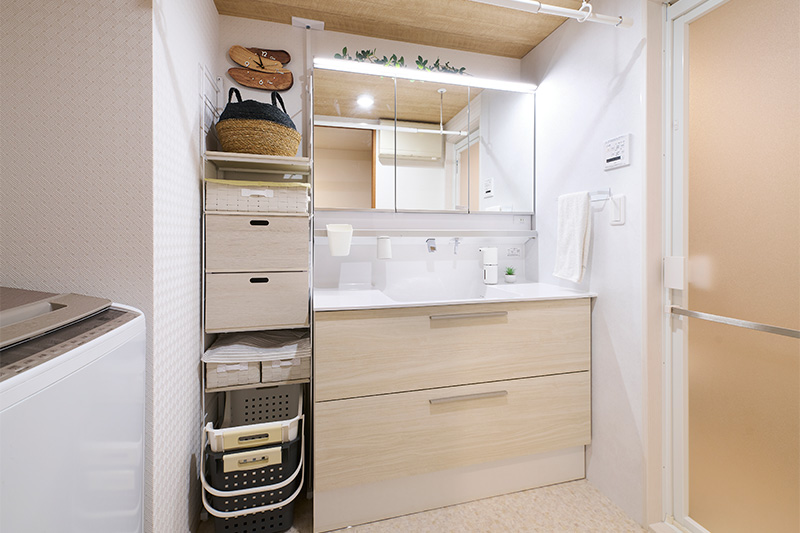 家族みんなが使いやすい洗面台