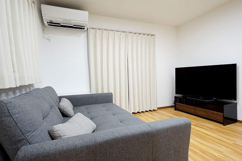 自慢のクッションソファ